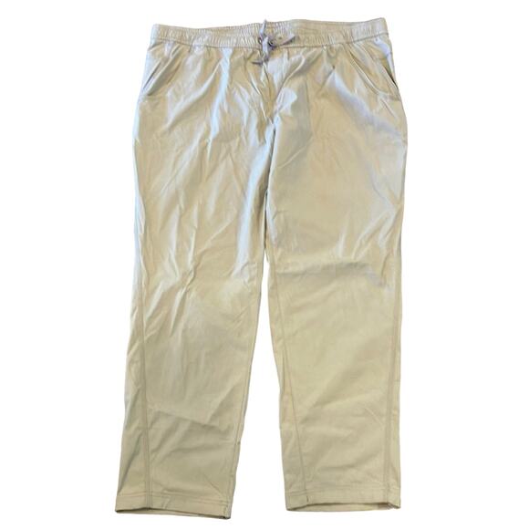 EDDIE BAUER Women's Khaki Drawstring Pant Size 16P - Picture 2 of 10